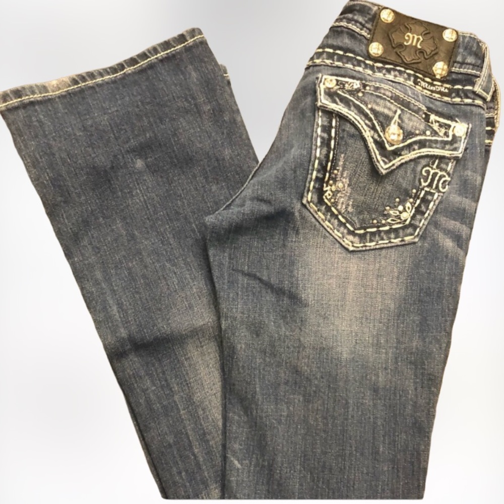 Miss Me JP5377B Boot Cut Dark Jeans. Color DK 26C SZ 26